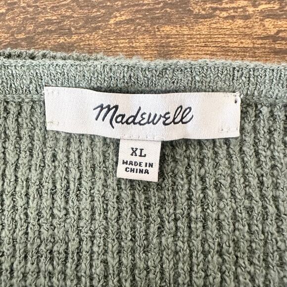 Madewell Halstead Square-Neck Sweater Tank Cropped XL - Picture 4 of 6